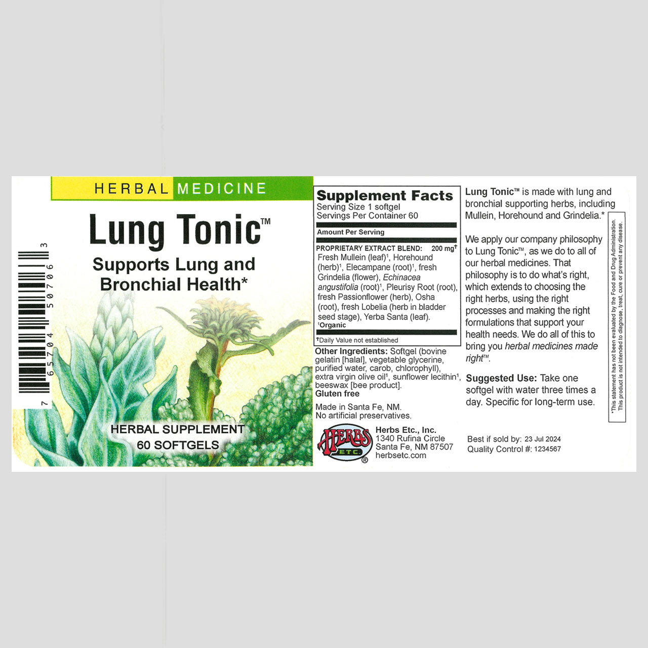 Lung Tonic 60 Count