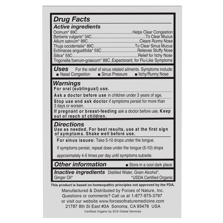 Sinus Maximum Strength 10ml.