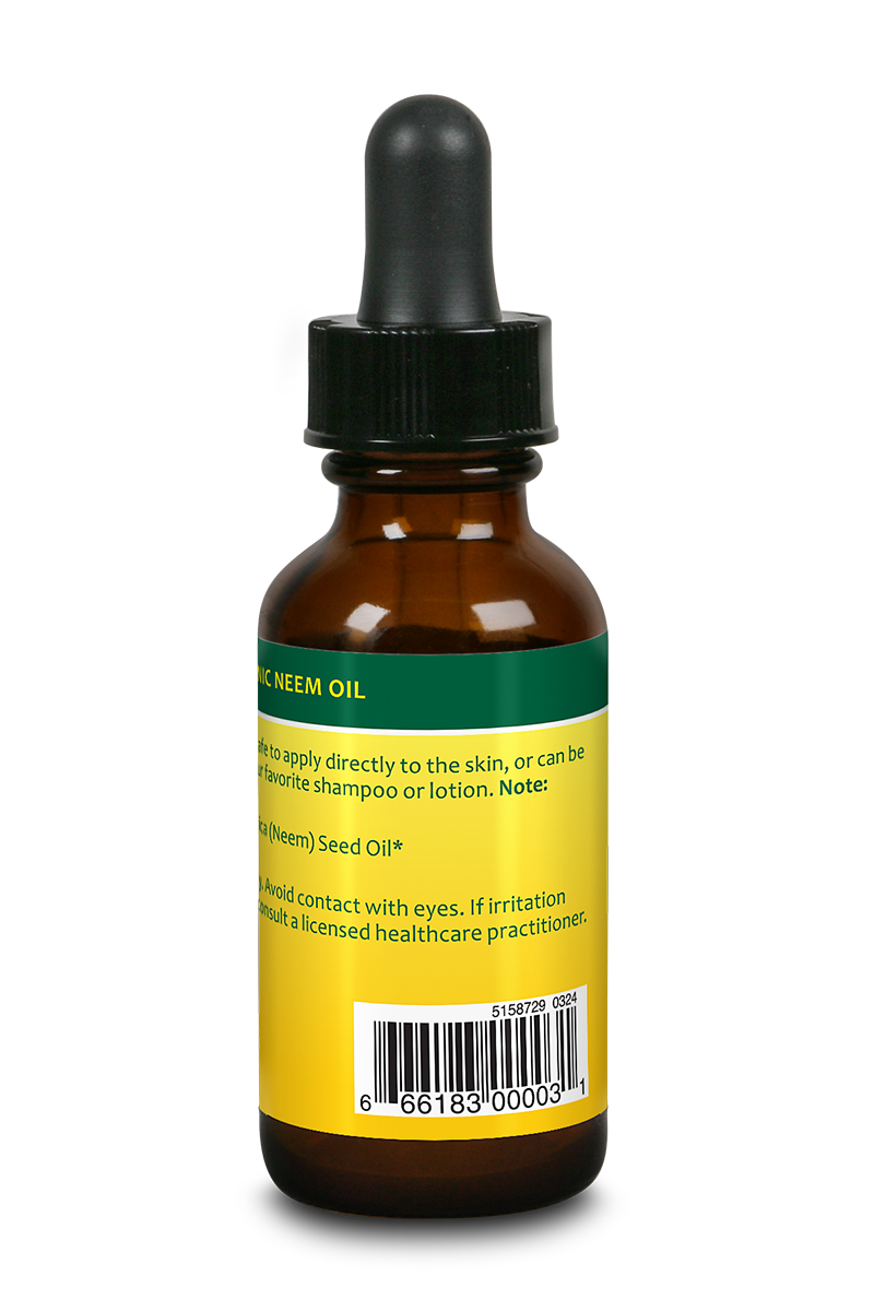 Organic Neem Seed Oil 1oz.