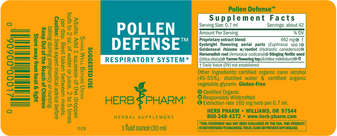 Pollen Defense Tincture 1oz.