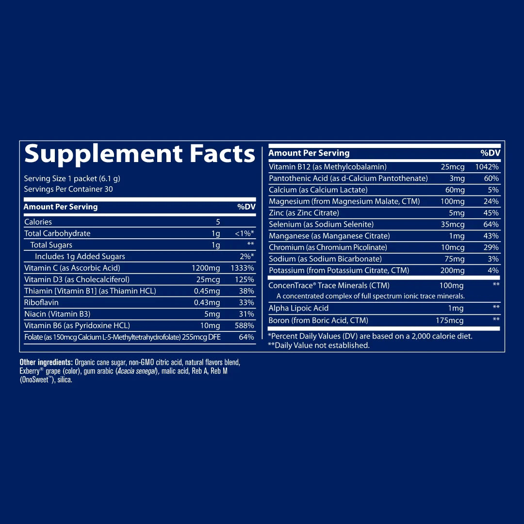 Electrolyte Stamina Power Pak Concord Grape
