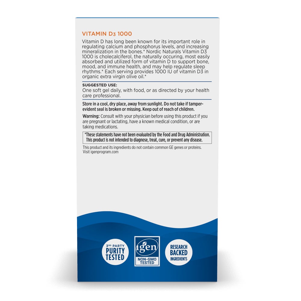 Vitamin D3 1000 IU 120 Count