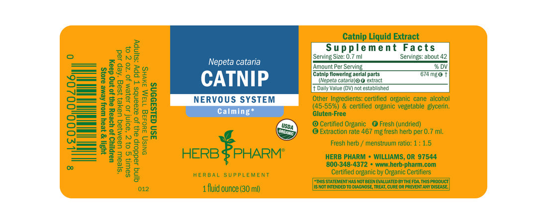 Catnip Extract Tincture 1oz.