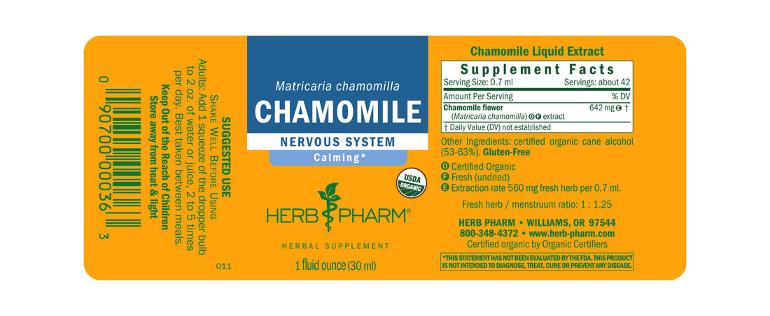 Chamomile Extract Tincture 1oz.