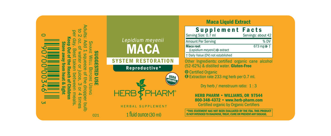 Maca Extract Tincture 1oz.