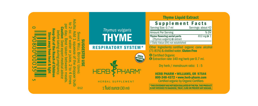 Thyme Extract Tincture 1oz.