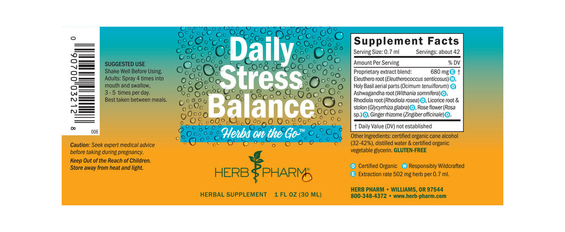 Daily Stress Balance Spray 1oz.
