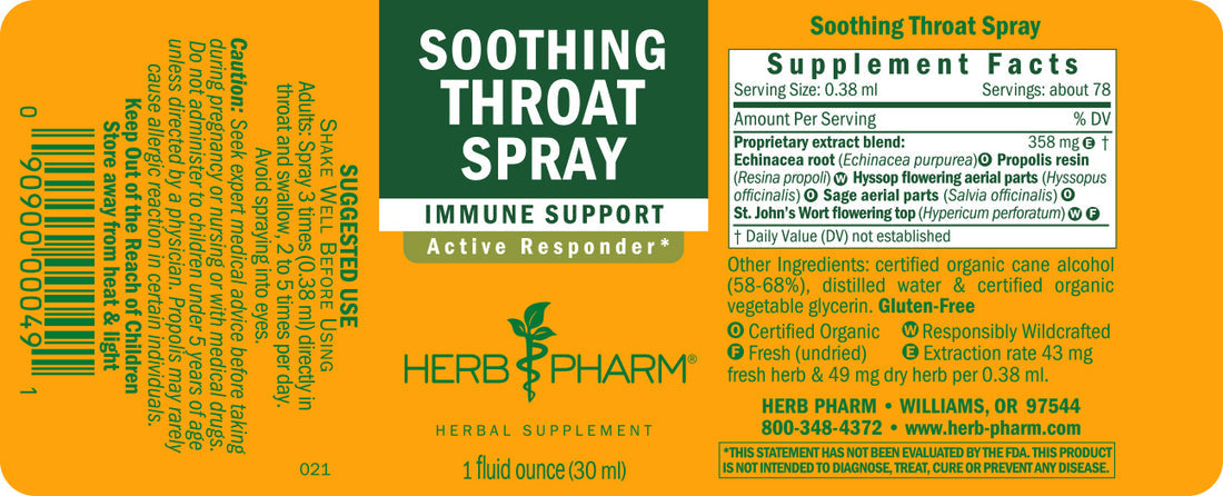 Soothing Throat Spray 1oz.