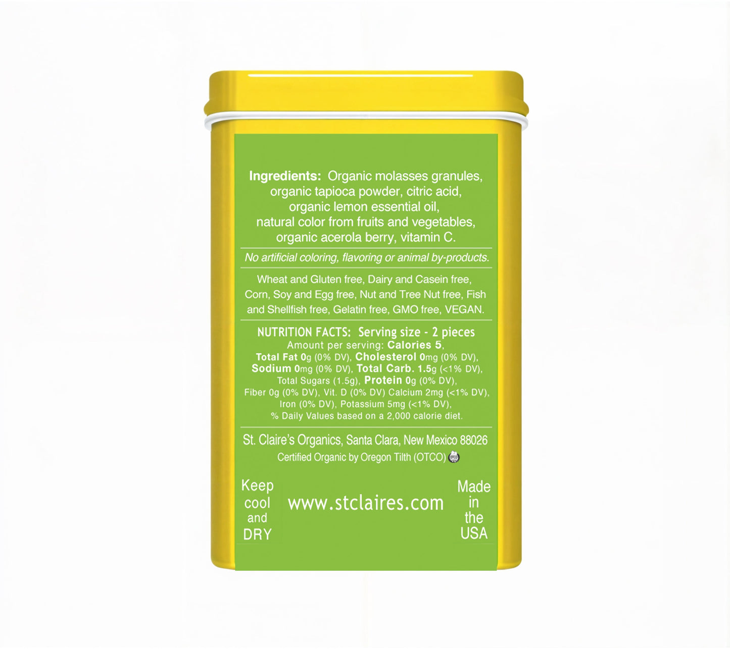 Organic Sour Lemon Tarts 50 Count