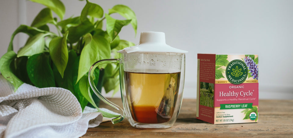 Organic Healthy Cycle Raspberry Leaf Tea 16 Count