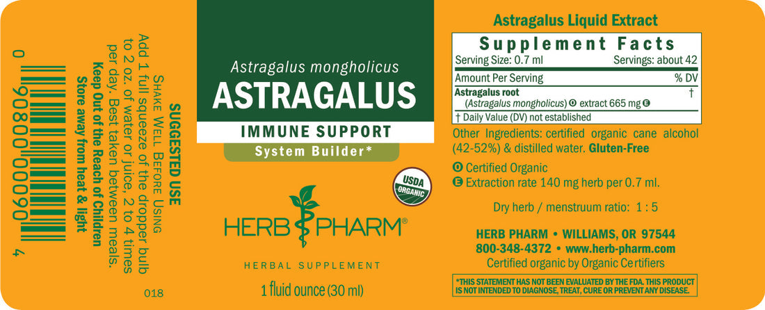 Astragalus Extract Tincture 1oz.