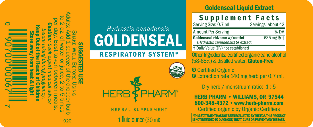 Goldenseal Extract Tincture 1oz.