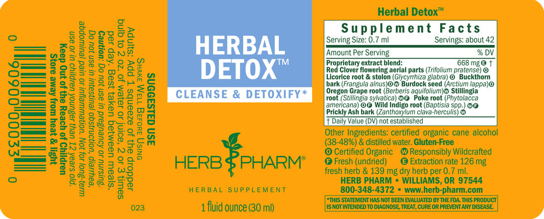 Herbal Detox Tincture 1oz.