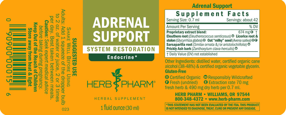 Adrenal Support Tincture 1oz.