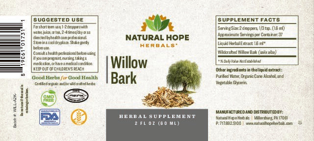 Willow Bark 2 oz.