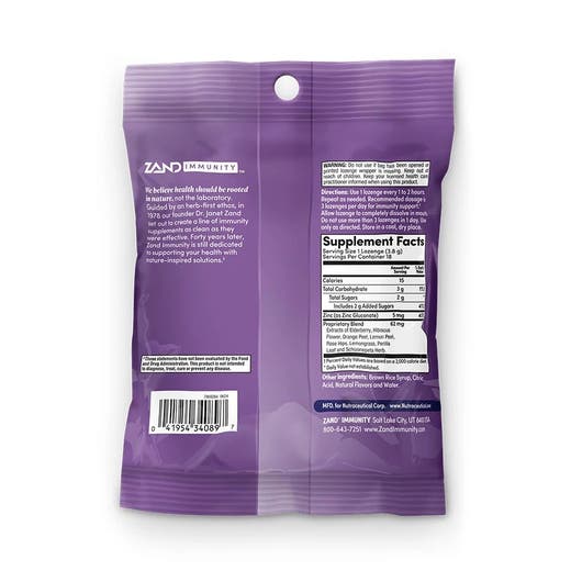 Elderberry Zinc Lozenges 18 Count