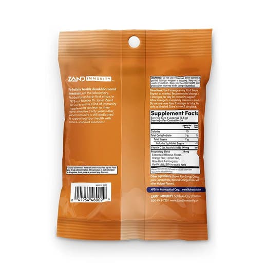 Orange C Lozenges 18 Count