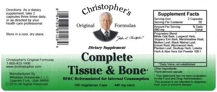 Complete Tissue + Bone Formula 100 Count