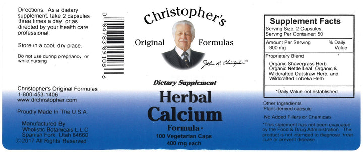 Herbal Calcium 100 Count