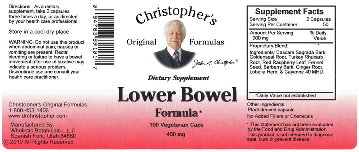 Lower Bowel Formula 100 Count