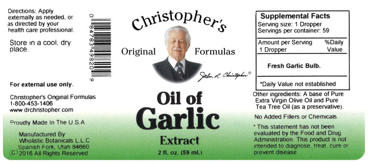 Oil Of Garlic Extract 2oz.