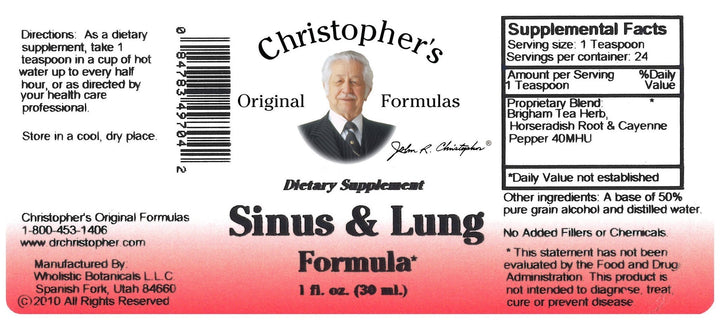 Sinus + Lung Formula Tincture 1 oz.