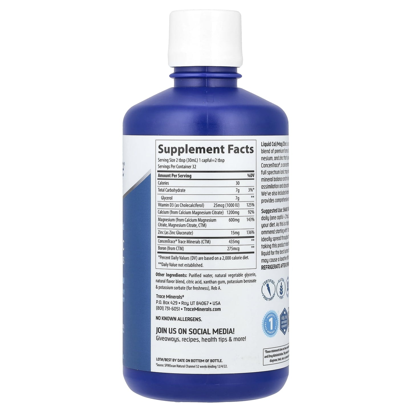 Liquid Cal/Mag/Zinc Strawberry 32oz.