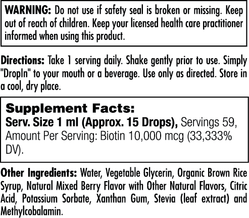 Ultra Biotin Dropins 2oz.