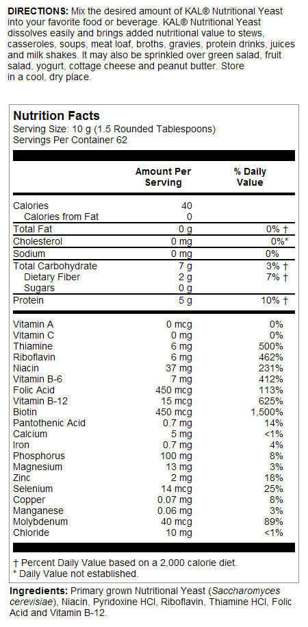 Nutritional Yeast Flakes 12oz.