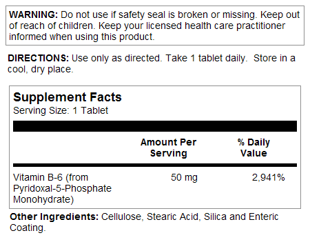 P-5-P 50mg 50 Count