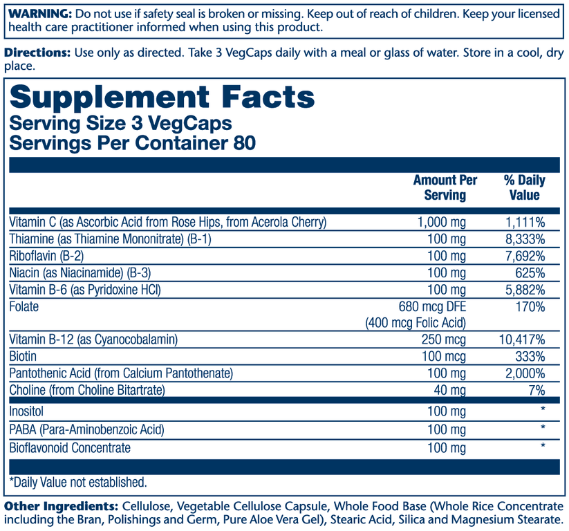 Mega Vitamin B-Stress Timed Release 240 Count