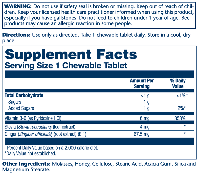 Ginger Trips Chewable 67.5mg 60 Count