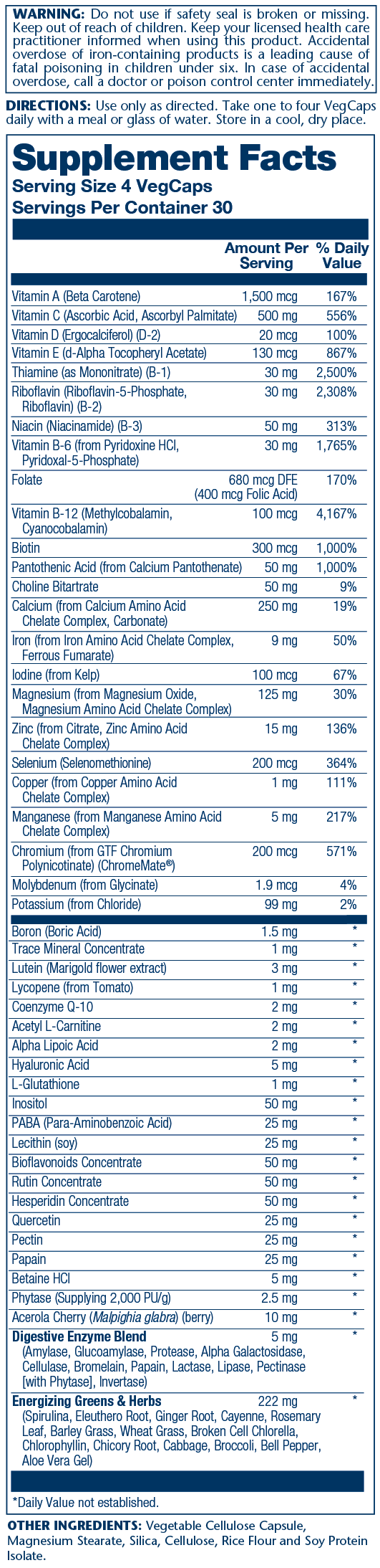 Spectro Multivitamin 120 Count
