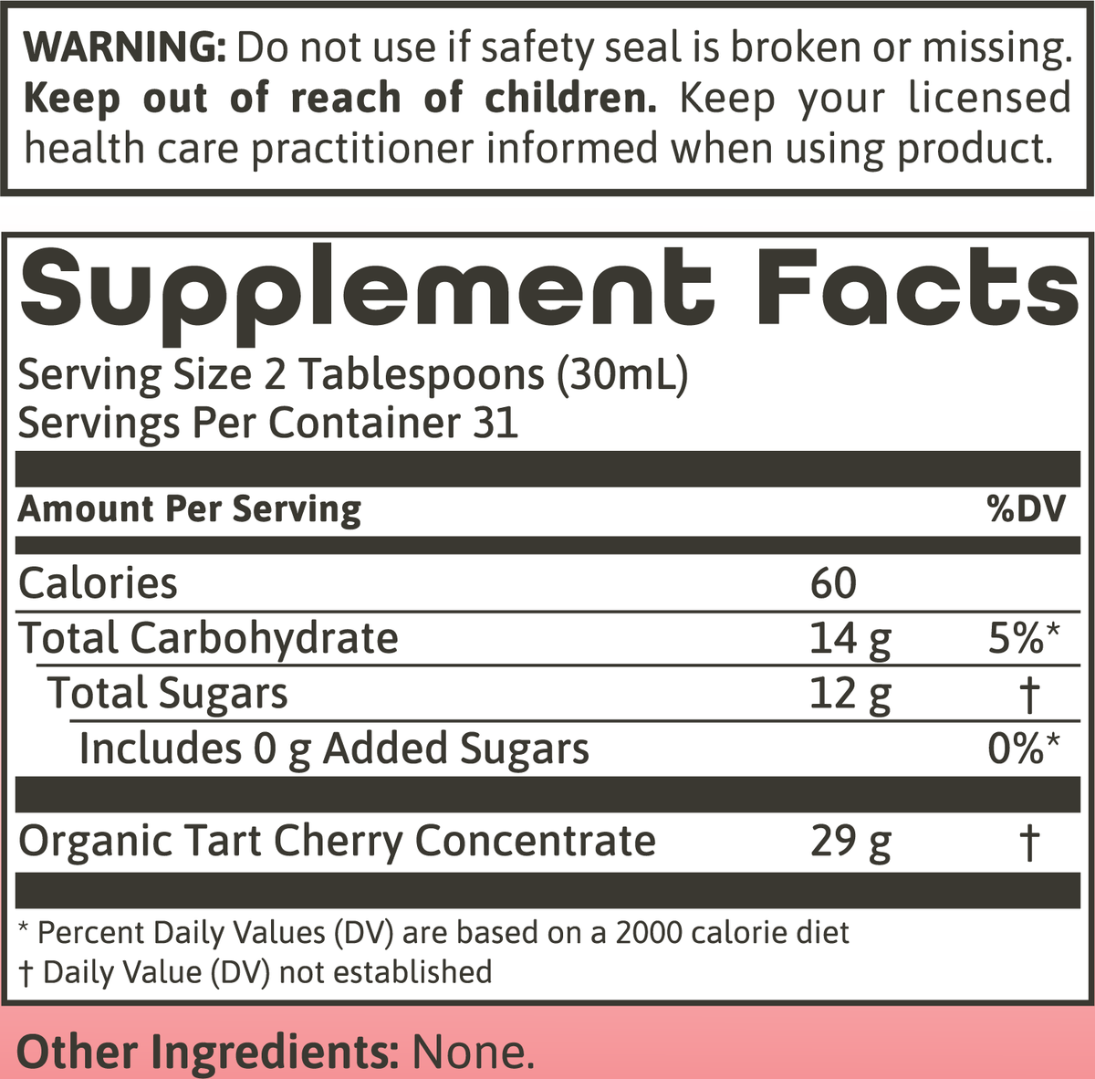 Tart Cherry Concentrate 16oz.