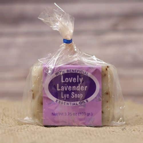 Lovely Lavender Lye Soap Bar 3.75oz.