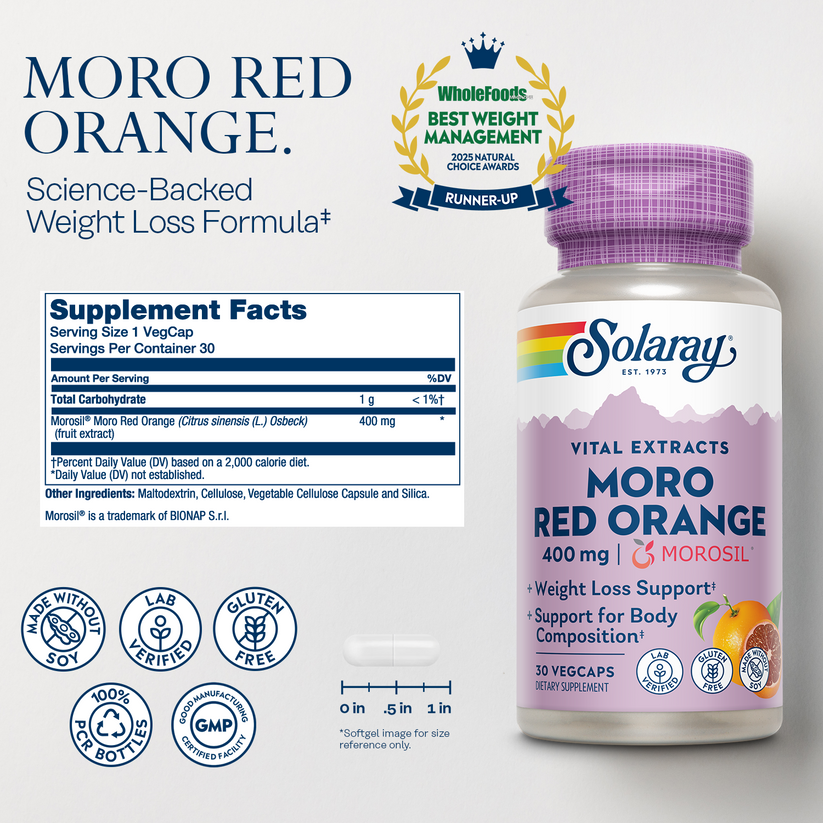 Moro Red Orange Extract 400mg 30 Count