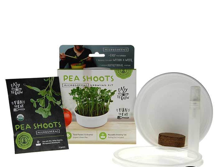 Micro Green Pea Shoots Grow Kit