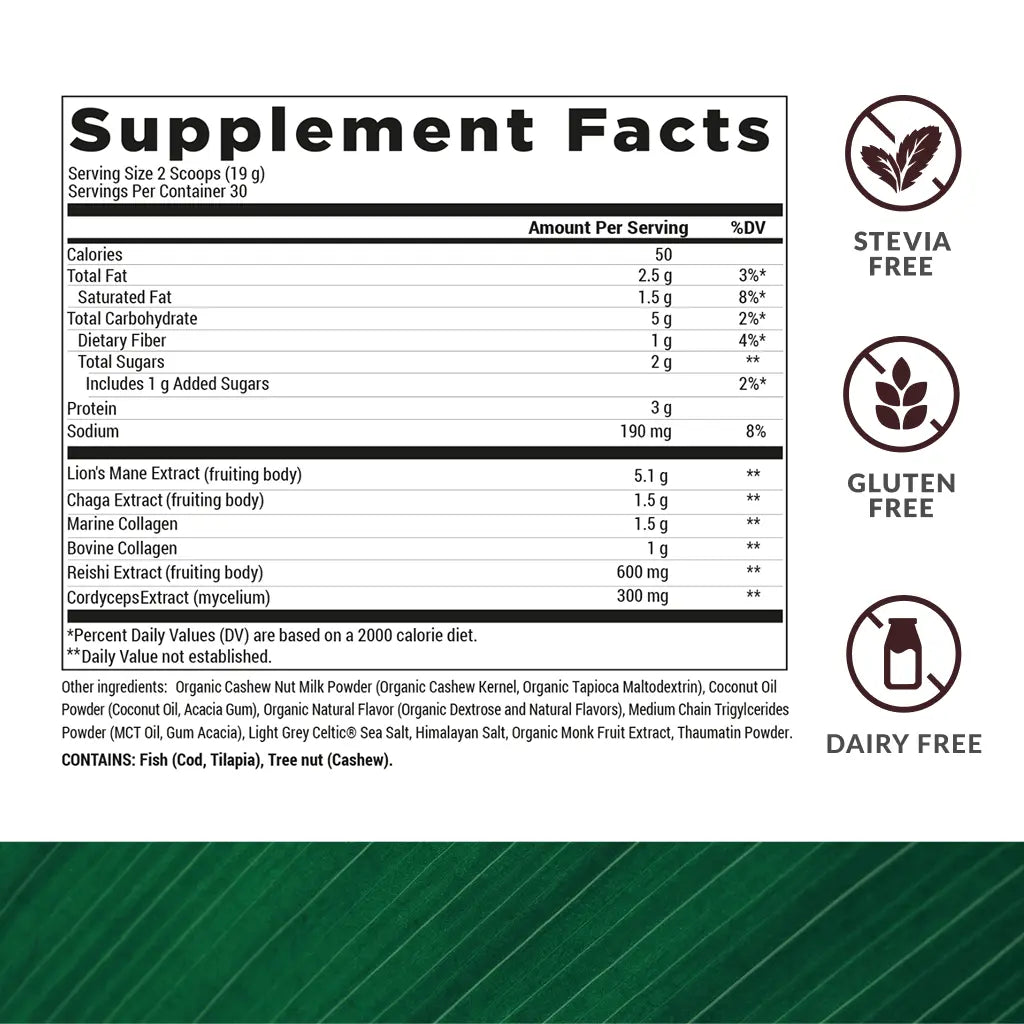 Mushroom Breakthrough Salted Caramel 15 Powder Servings
