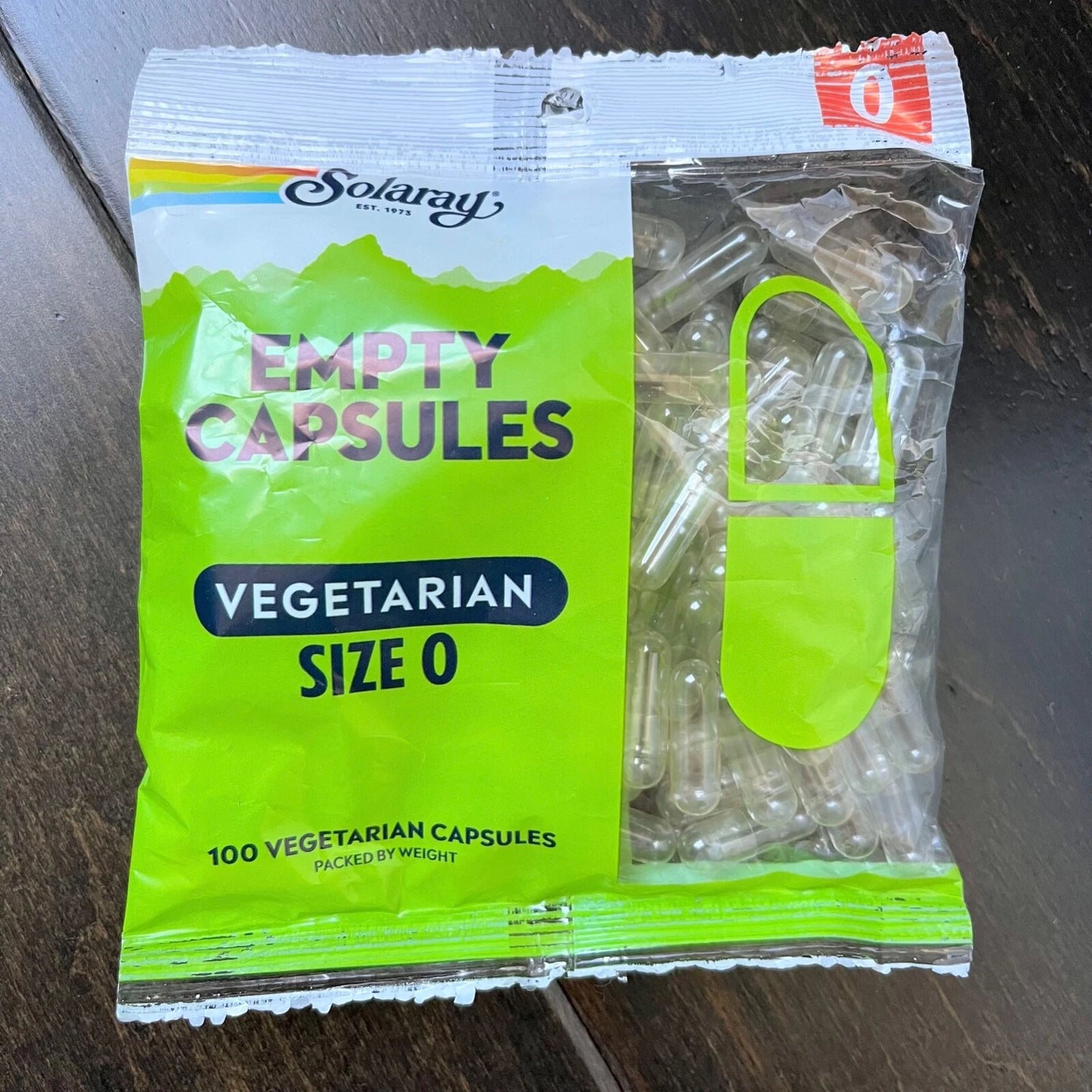 Empty Capsules Vegetarian Size 0 100 Count