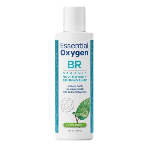Organic Mouthwash + Brushing Rinse Peppermint 3oz.