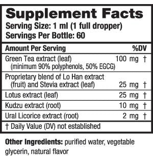 Green Tea Alcohol Free Tincture 2oz.