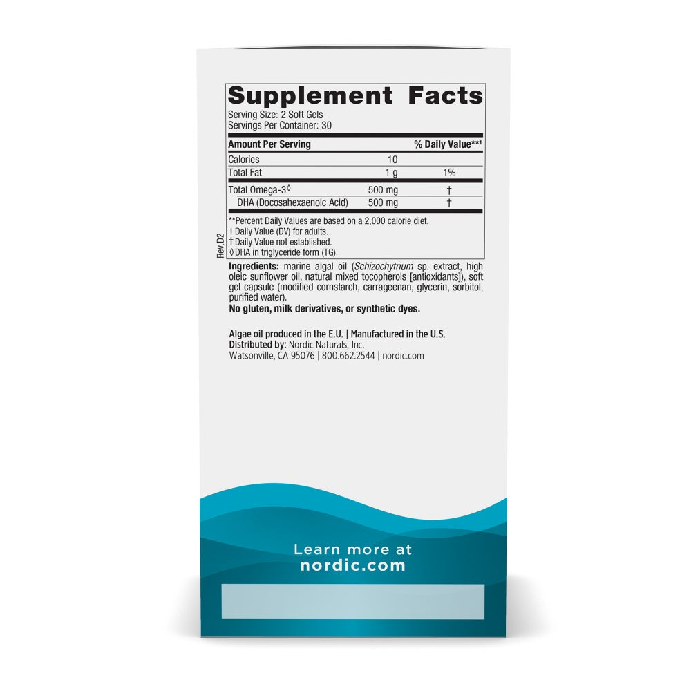 Algae DHA (Plant Based) 60 Count