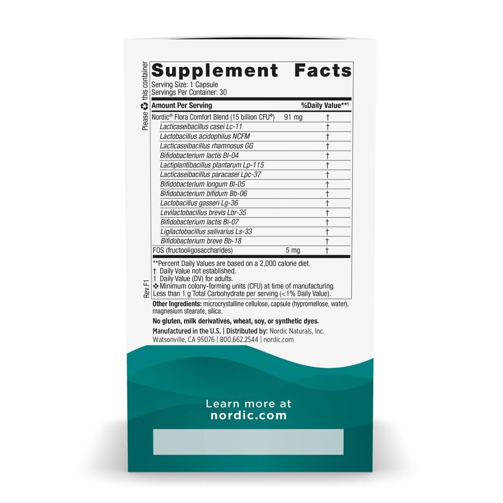 Nordic Flora Probiotic Comfort 30 Count
