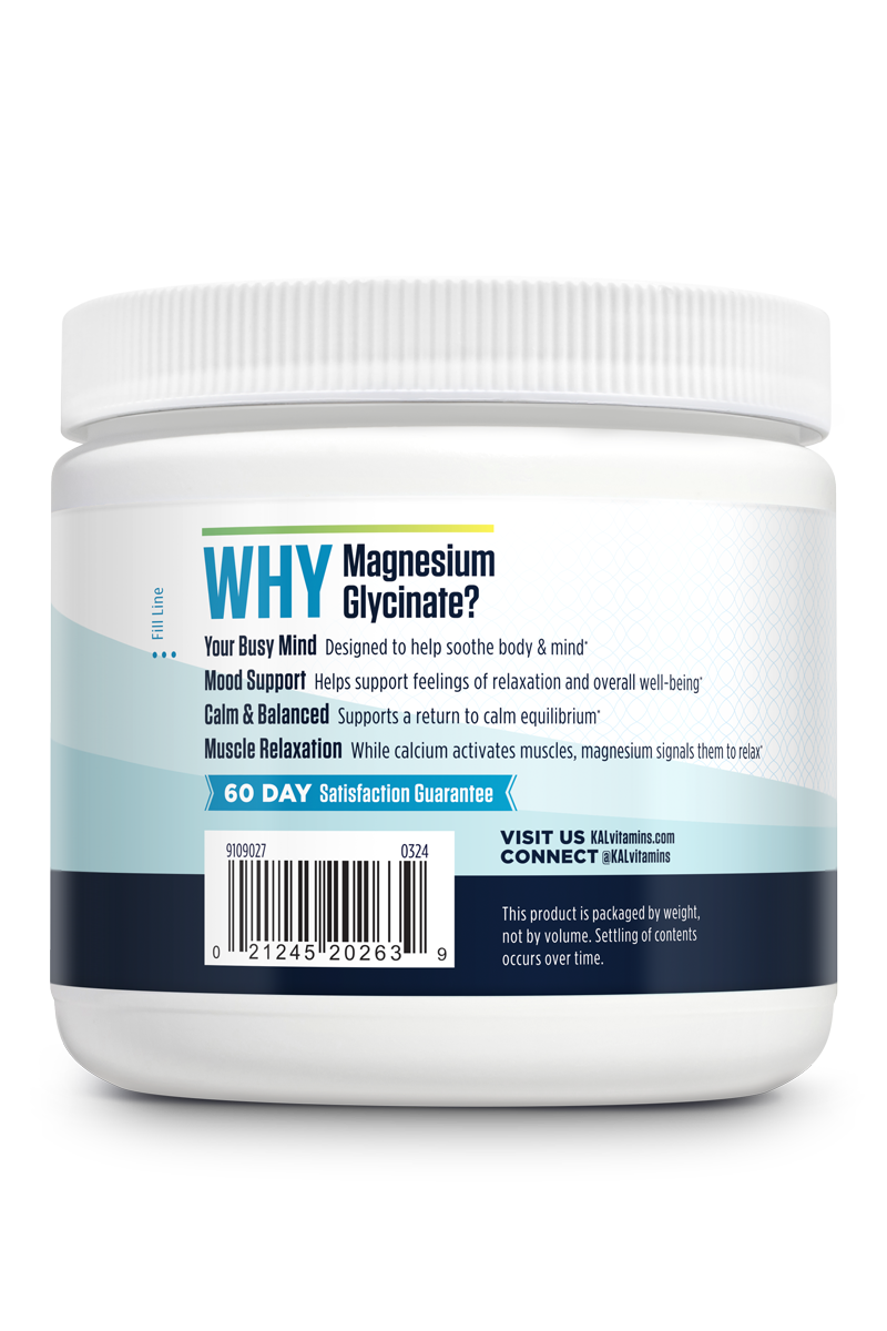 Calming Magnesium Powder Lemon Lime 9.5oz.