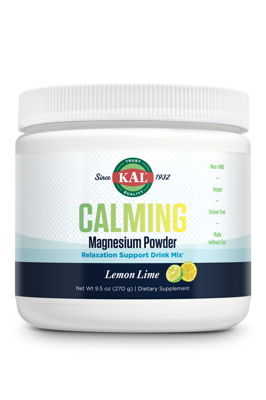 Calming Magnesium Powder Lemon Lime 9.5oz.