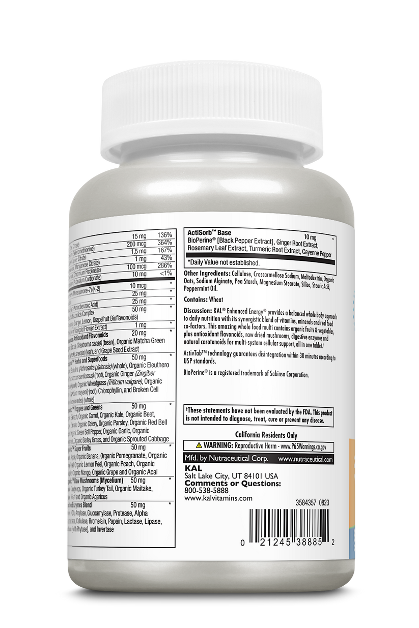 Enhanced Energy Multivitamin 1 Daily 90 Count