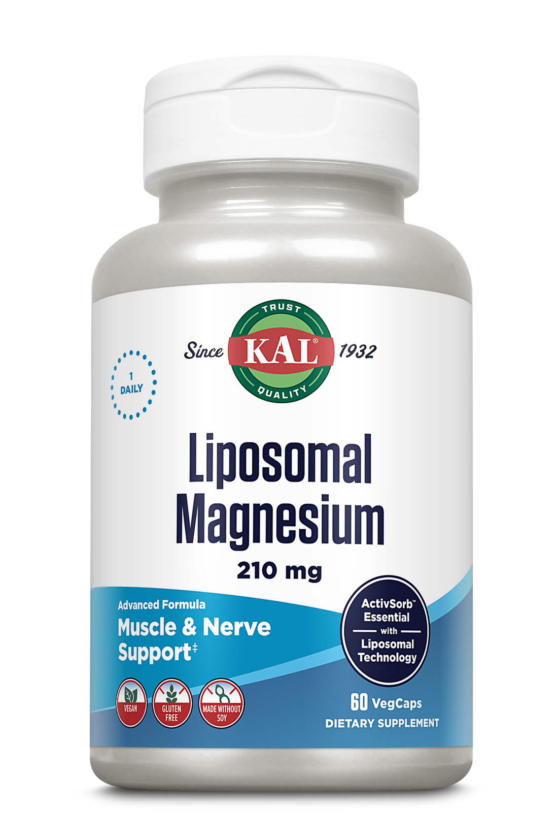 Liposomal Magnesium Oxide 210mg 60 Count