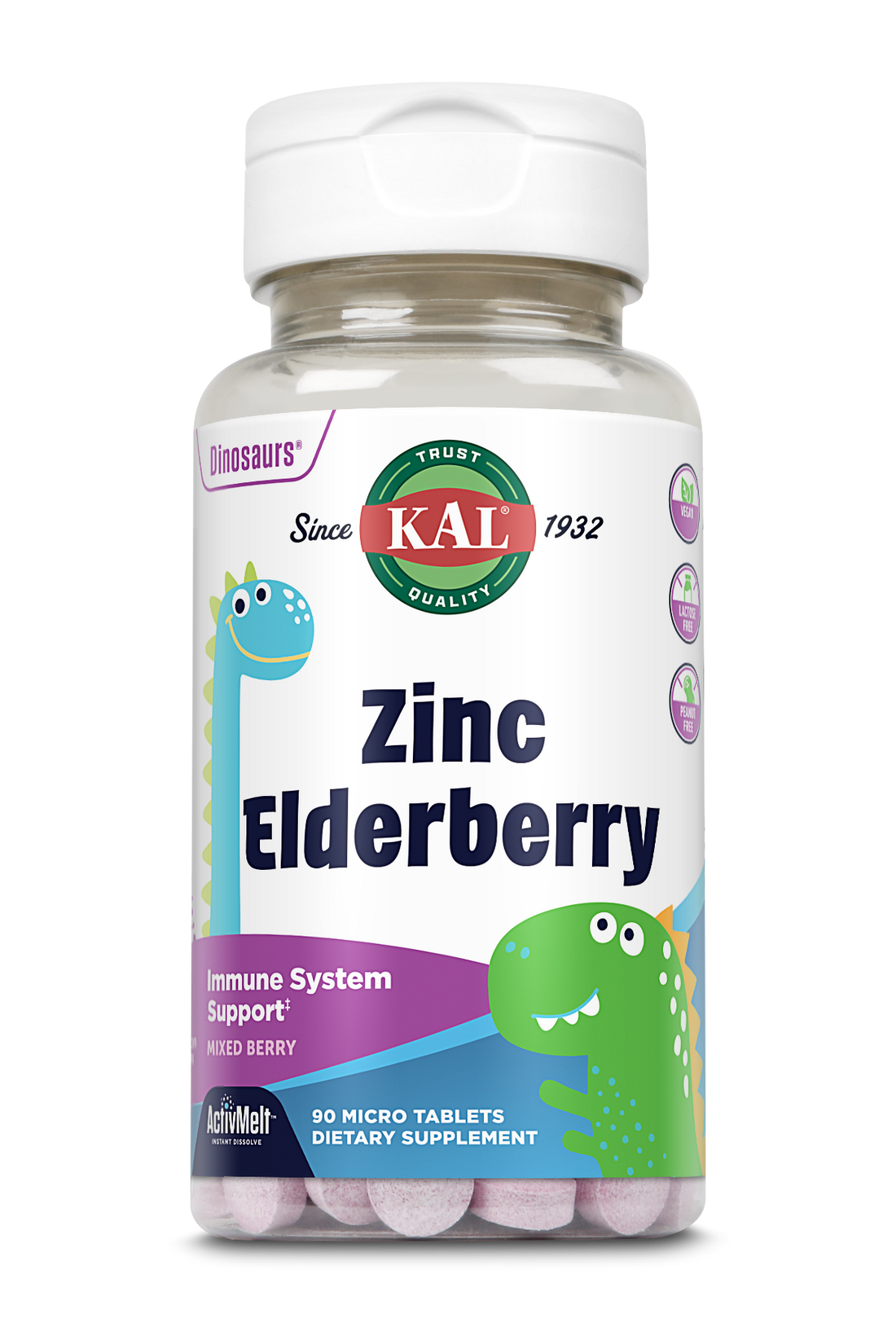 Kids Zinc Elderberry Activmelt 90 Count