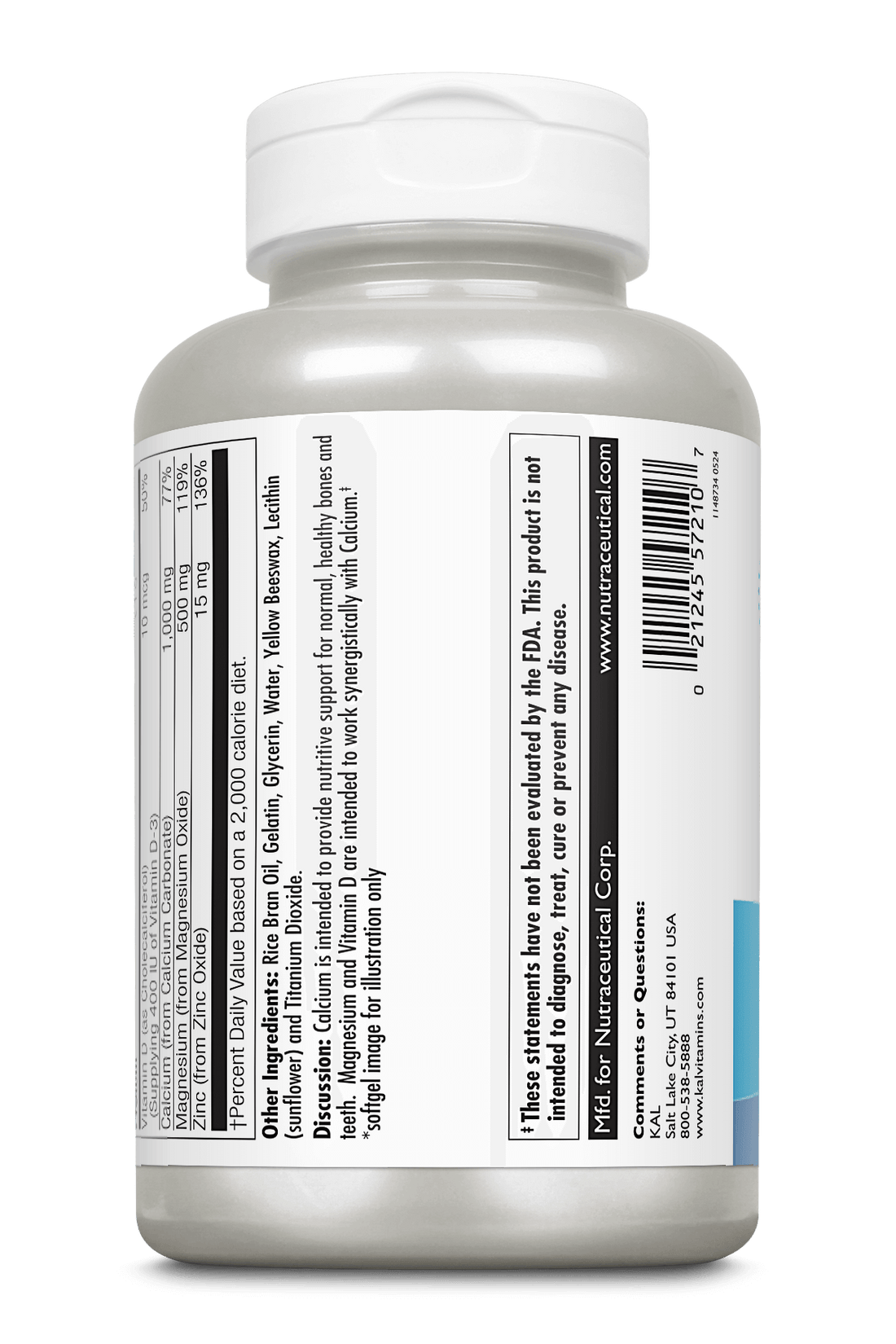 Calcium +(Magnesium Zinc D-3) 200 Count