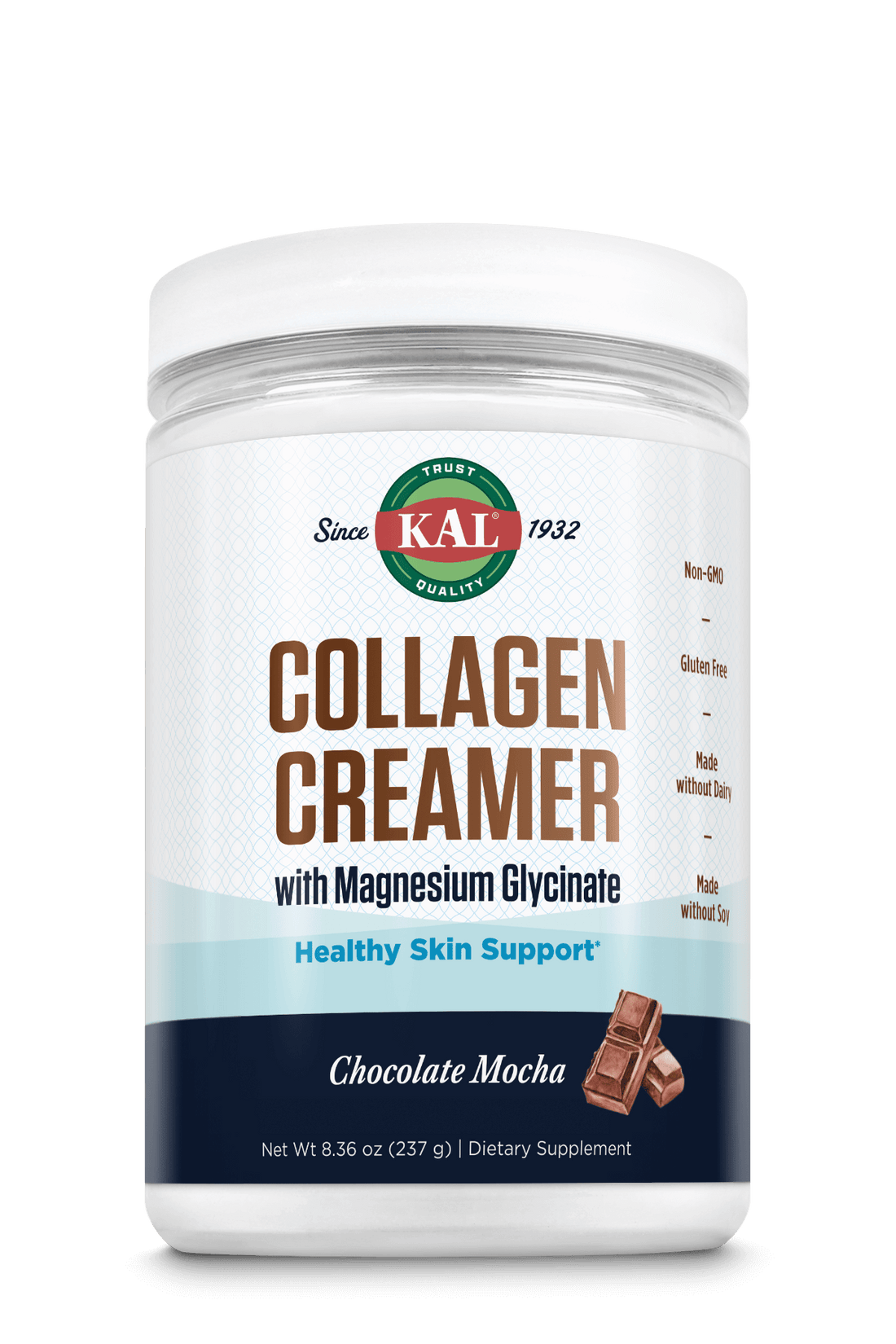 Collagen Creamer W/Magnesium Glycinate Powder 8.36oz. Choc. Mocha
